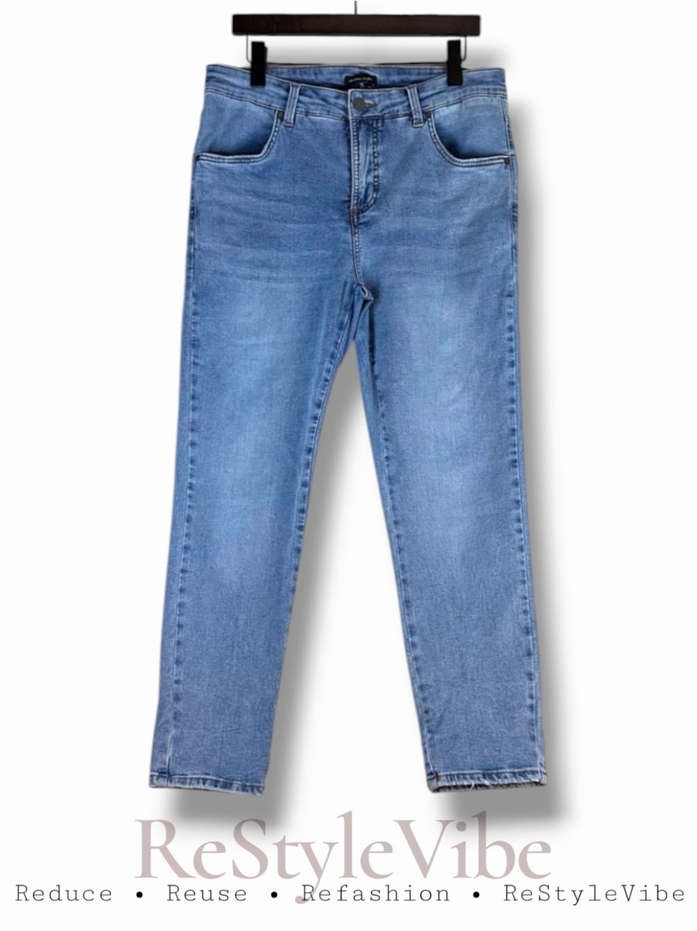 UNIVERSAL STANDARD Women’s Size 12 Denim Jeans High Rise Fit Stretch Mom Style